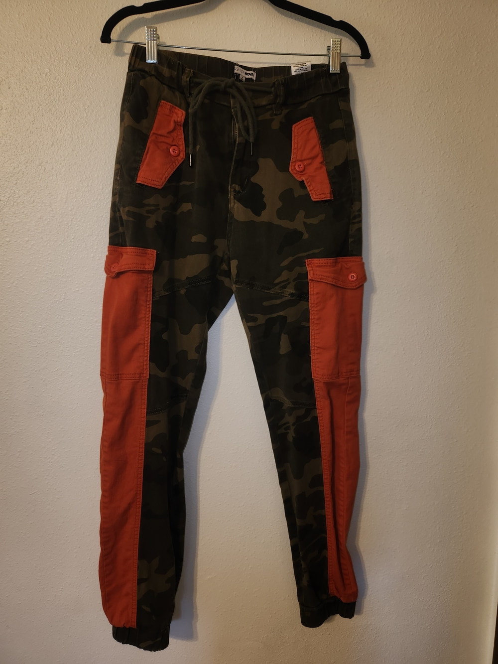 Fashion Nova Olive Camo Drawstring Waist Pants